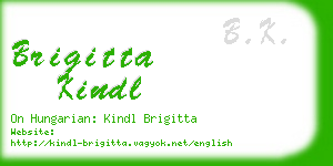 brigitta kindl business card